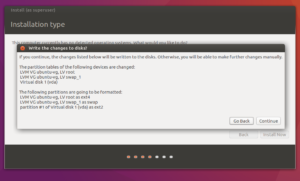 Begin Ubuntu Installation
