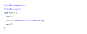 C++ First Program